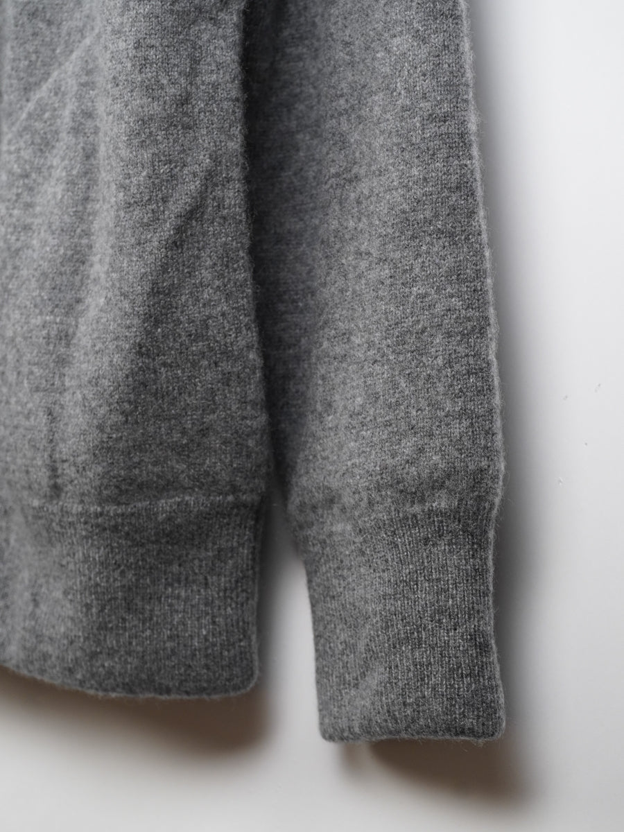 【PLATINUM mei-mei】25カシミヤ100％リバーシブルジップアップカーディガン