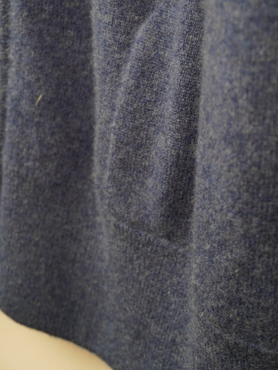 【PLATINUM mei-mei】25カシミヤ100％リバーシブルジップアップカーディガン